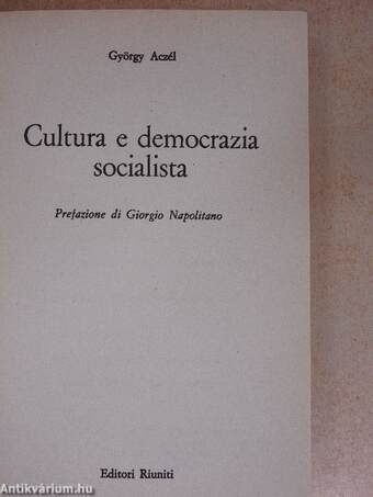 Cultura e democrazia socialista