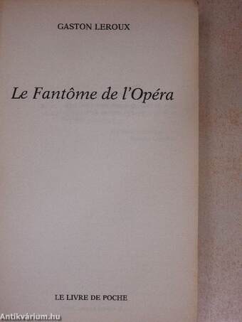 Le fantome de l'opéra