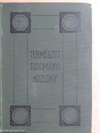 Természettudományi Közlöny 1932. január-december/Pótfüzetek a Természettudományi Közlönyhöz 1932. január-december