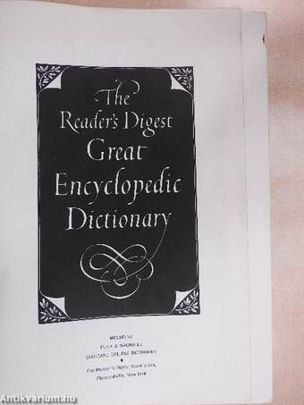 The Reader's Digest Great Encyclopedic Dictionary