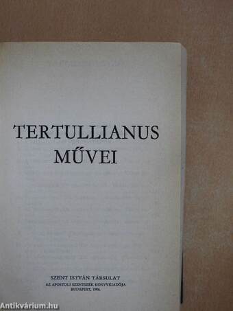 Tertullianus művei