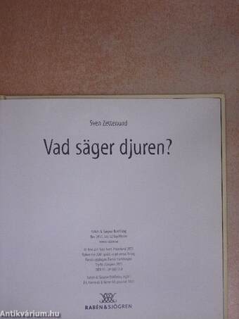 Vad säger djuren?