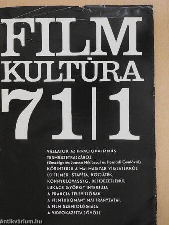 Filmkultúra 1971. január-december