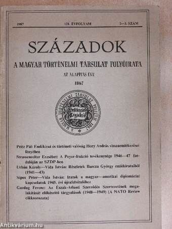 Századok 1987/2-3.