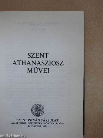 Szent Athanasziosz művei