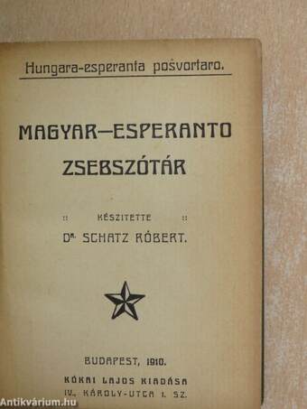 Magyar-esperanto zsebszótár