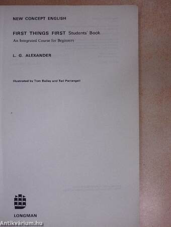 First things first - Students' book