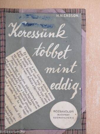 Keressünk többet, mint eddig!