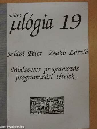 Módszeres programozás: Programozási tételek