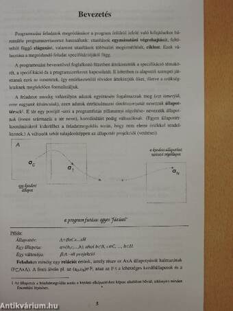 Módszeres programozás: Programozási tételek