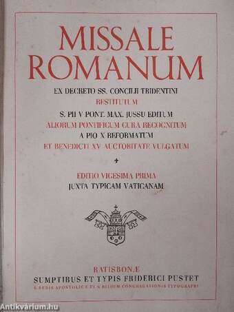 Missale romanum (rossz állapotú)