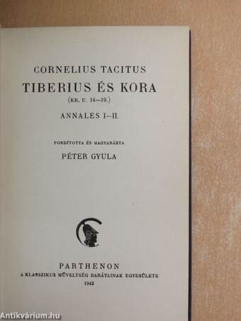 Tiberius és kora (Kr. u. 14-19.)