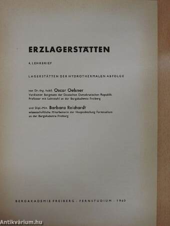 Erzlagerstätten 4.