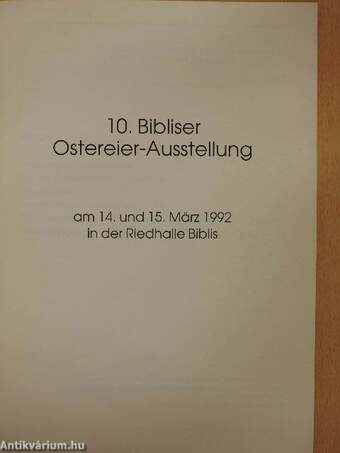 10. Bibliser Ostereier-Ausstellung