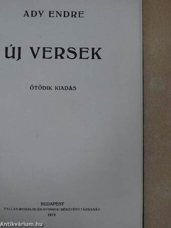 Új versek