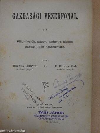 Gazdasági vezérfonal