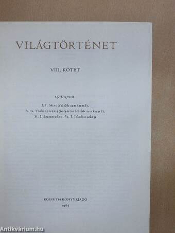 Világtörténet 8.