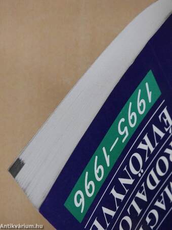 A magyar irodalom évkönyve 1995-1996