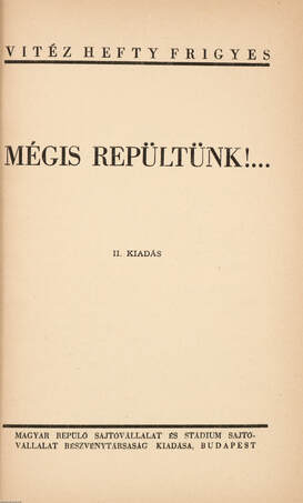 Mégis repültünk!...