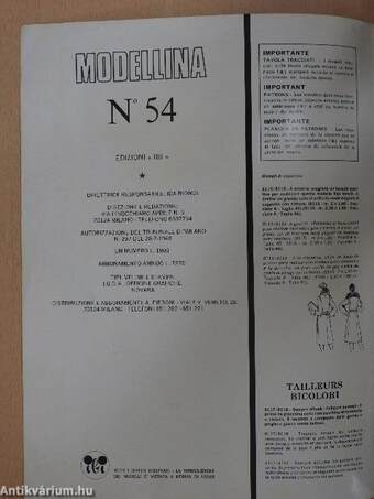 Modellina Inverno 1982