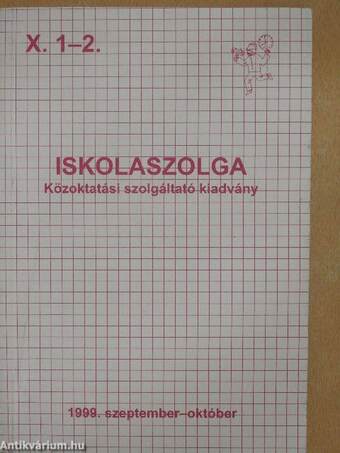 Iskolaszolga 1999. szeptember-október