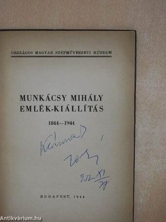 Munkácsy Mihály emlék-kiállítás