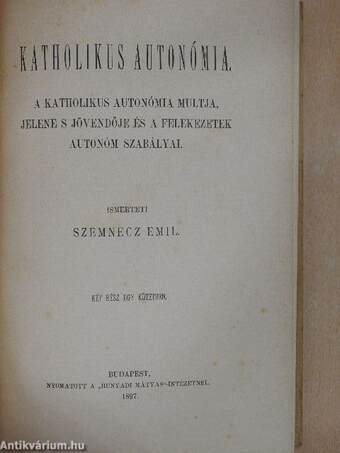 Katholikus Autonómia I-II.