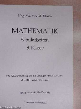 Mathematik Schularbeiten 3. Klasse