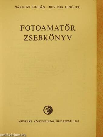 Fotoamatőr zsebkönyv