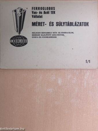 Méret- és súlytáblázatok T/1