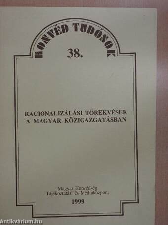 Racionalizálási törekvések a magyar közigazgatásban