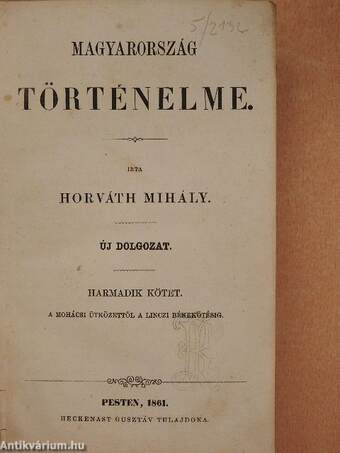 Magyarország történelme III. (töredék)