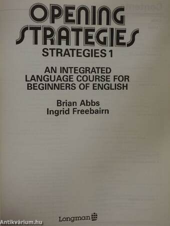 Opening Strategies - Students' Book