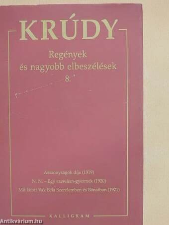Regények és nagyobb elbeszélések 8.