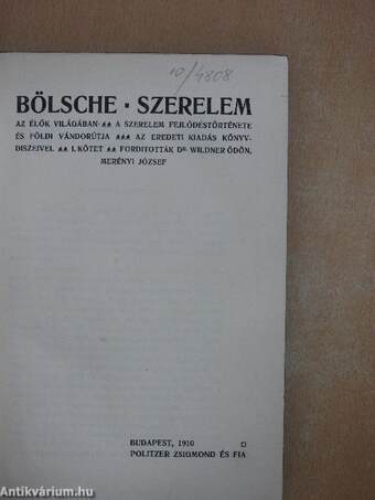 Szerelem az élők világában I-III.