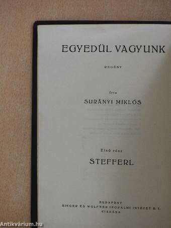 Egyedül vagyunk I-III.