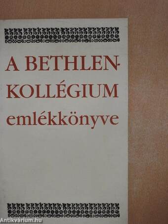 A Bethlen-kollégium emlékkönyve