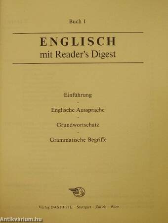 Englisch mit Reader's Digest 1-3/An International Reader's Dictionary/Reader's Digest Readings - 11 db kazettával