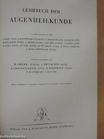 Lehrbuch der Augenheilkunde