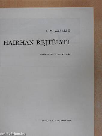 Hairhan rejtélyei