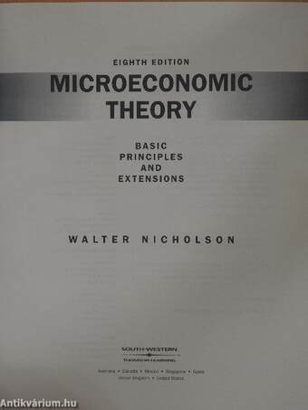 Microeconomic Theory