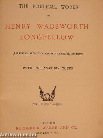 The Poetical Works of Henry Wadsworth Longfellow