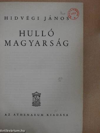 Hulló magyarság