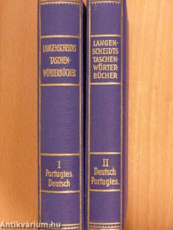 Langenscheidts Taschenwörterbuch der Portugiesischen und Deutschen sprache I-II.