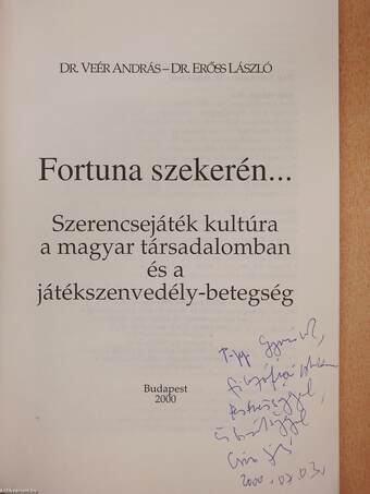 Fortuna szekerén... (dedikált példány)