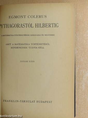 Pythagorastól Hilbertig