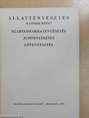 Állattenyésztés 2.