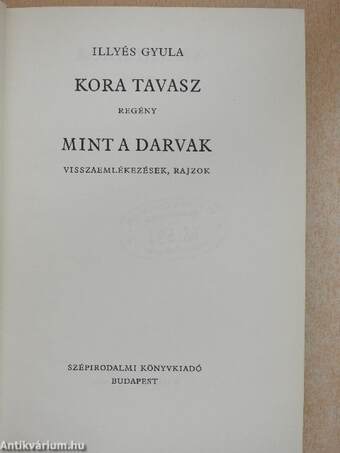 Kora tavasz/Mint a darvak