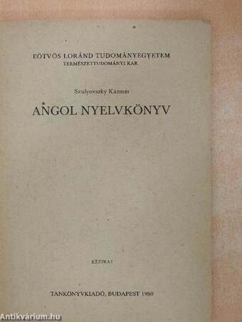 Angol nyelvkönyv