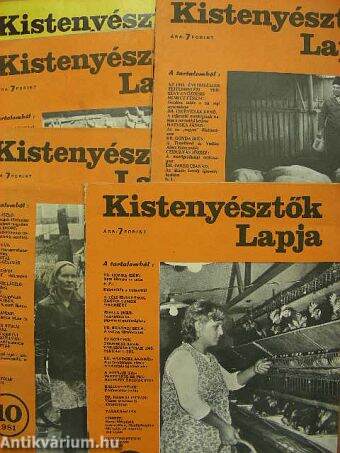 Kistenyésztők Lapja 1972-1983. (vegyes számok) (5 db)